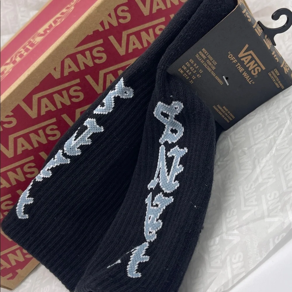 Vans Road Stop Crew Socks (1 pair) Style VN000NCHBLK